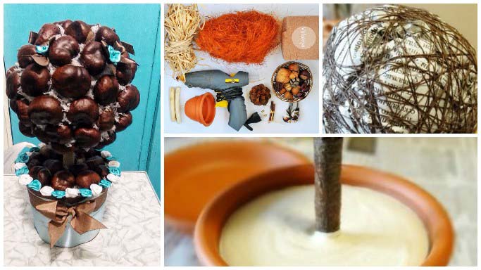 Изготовление топиария из каштанов – увлекательный процесс