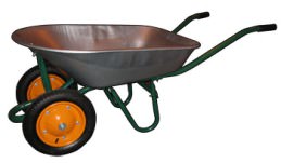 Дачная тележка для инструмента и инвентаря – хороший помощник, которого можно самостоятельно сложить из остатков строительных материалов, или создать из новых труб, стального листа и крепежа