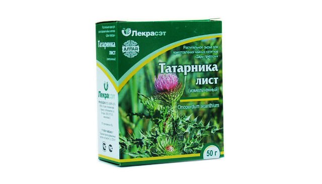 Татарник колючий применяется в качестве противоракового средства