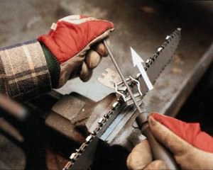  В домашних условиях самостоятельно и правильно заточить цепь не сложно