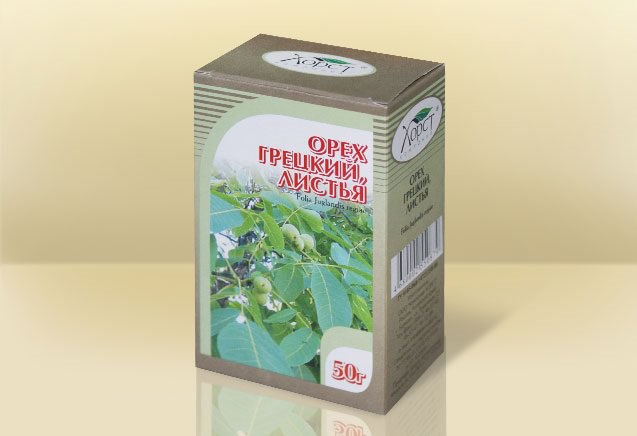 Для лечения щитовидной железы используют листья грецкого ореха