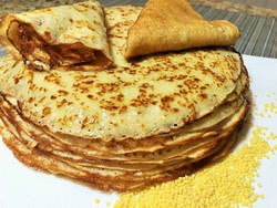 Пшенные блины получаются питательными, сочными, отлично подходят к завтраку