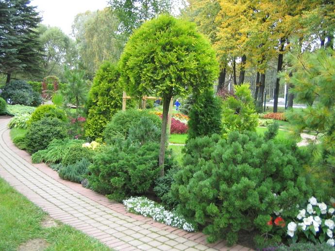 Миксбордер сохраняет декоративность в течение всего года
