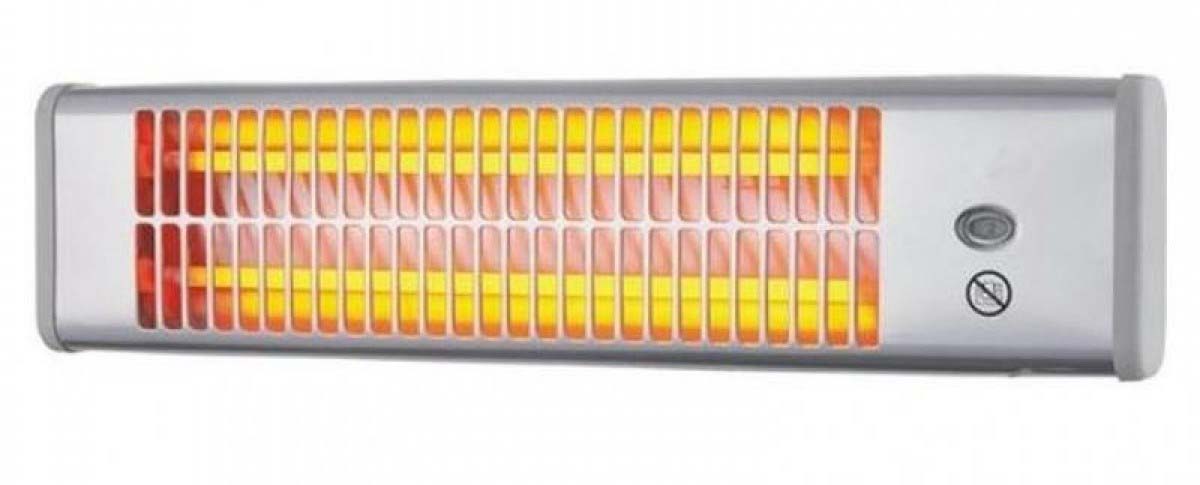 Ламповый кварцевый обогреватель отличается наличием специальной колбы с песком, которая защищена специальной решеткой из металла