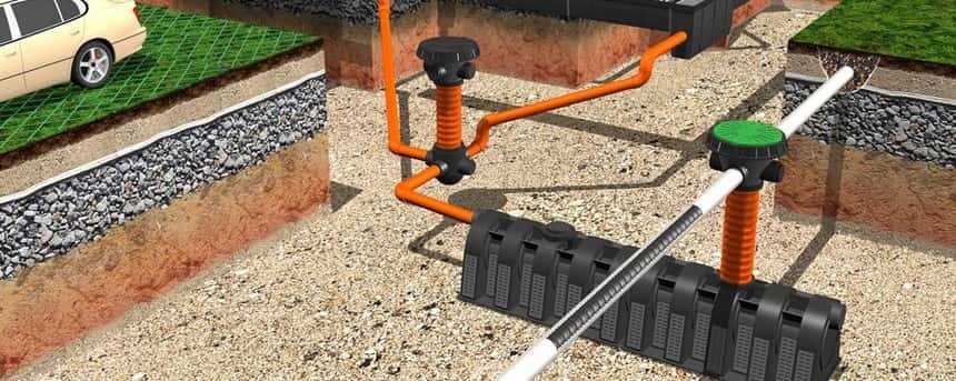 Дренажный водоотвод закрытого типа в отличие от открытой системы, потребует значительных трудозатрат