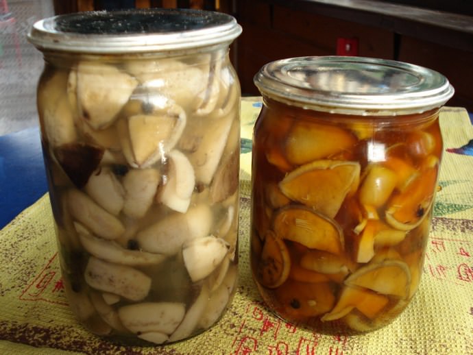 Баночки с грибами сохранятся до самых холодов
