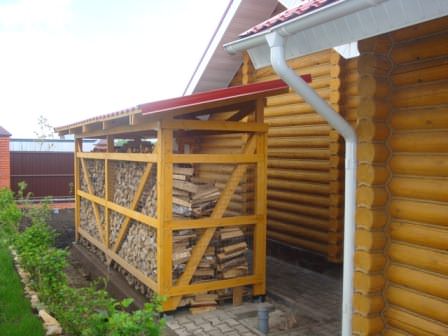 Каким должен быть качественный дровник для хранения сухих дров