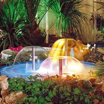 Как правило, материалом для фонтанных насадок служат латунь и нержавеющая сталь, используется также бронза, пластик