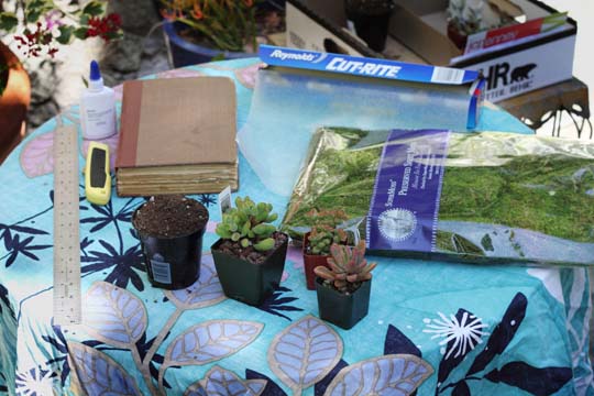 Для создания горшка из книг достаточно самых подручных материалов