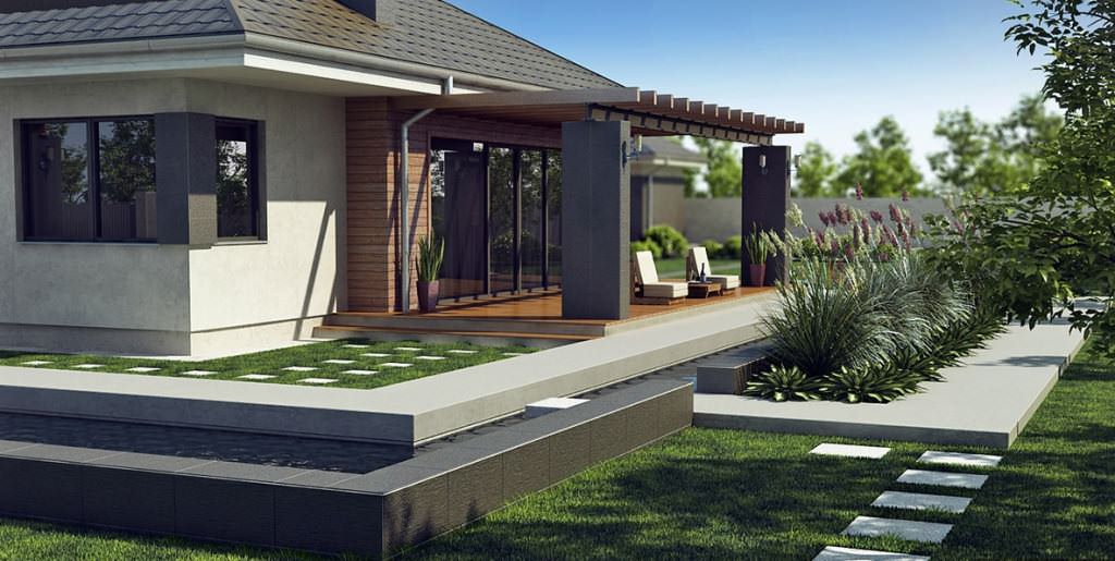 Минимализм в ландшафтном дизайне - как оформить участок правильно