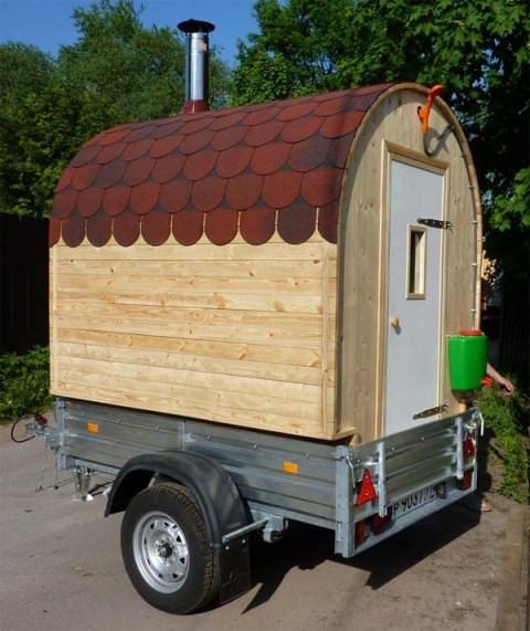 Мобильность. Огромное удобство и в том, что в любое время баня может быть установлена в любом необходимом месте