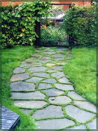 Реставрация каменных дорожек на даче своими руками!
