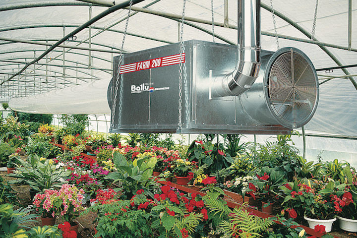 Использовать для отопления теплиц можно и более совершенные установки – электрические калориферы и газовые обогреватели для теплиц