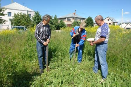 Произведите заметную разметку территории, именно по ней вы будете далее работать