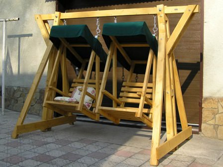 декоративные садовые качели