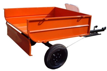 Бортовая тележка или дачный прицеп для помощи в строительных работах, перевозке грузов, фруктов, овощей