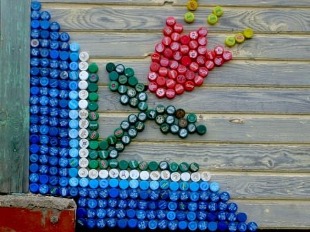 С помощью крышечек вам доступны любые рисунки и фигуры