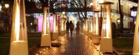 Как выглядят уличные газовые обогреватели и как они могут быть использованы