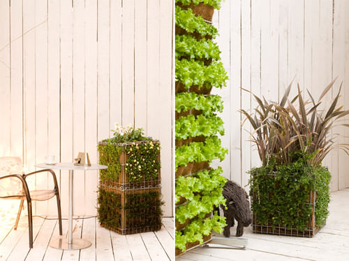 Оригинальные вертикальные грядки на даче можно сделать самостоятельно