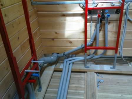Внутренние работы по водоснабжению на даче: горячая и холодная вода, канализация
