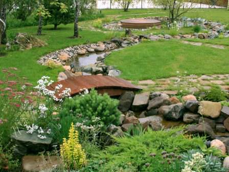 Визуальное увеличение участка дачной территории