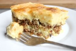 Картофельная запеканка с мясом быстро готовится