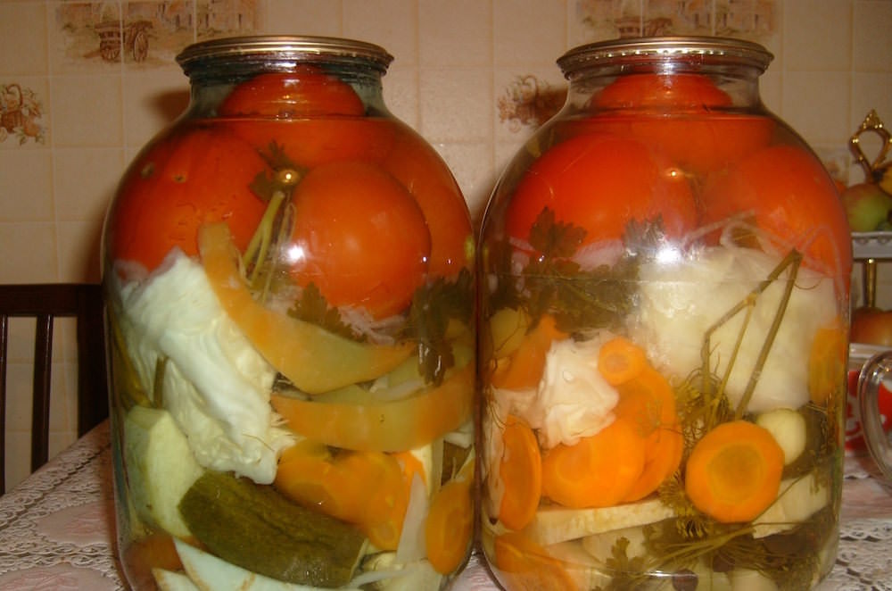 В такое ассорти можно добавить и морковь