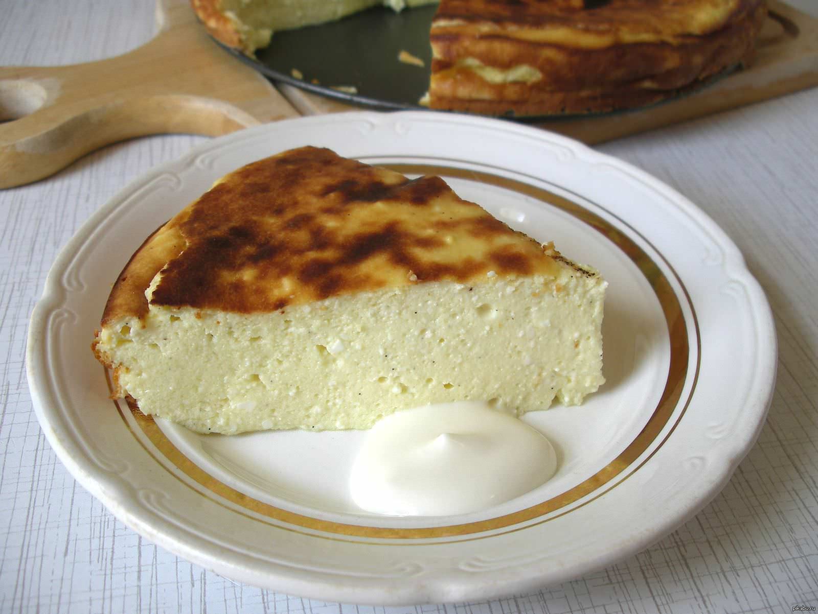 Запеканка получается пышной и тает во рту