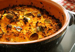 Запеканка из тыквы полезна, вкусна и низкокалорийна