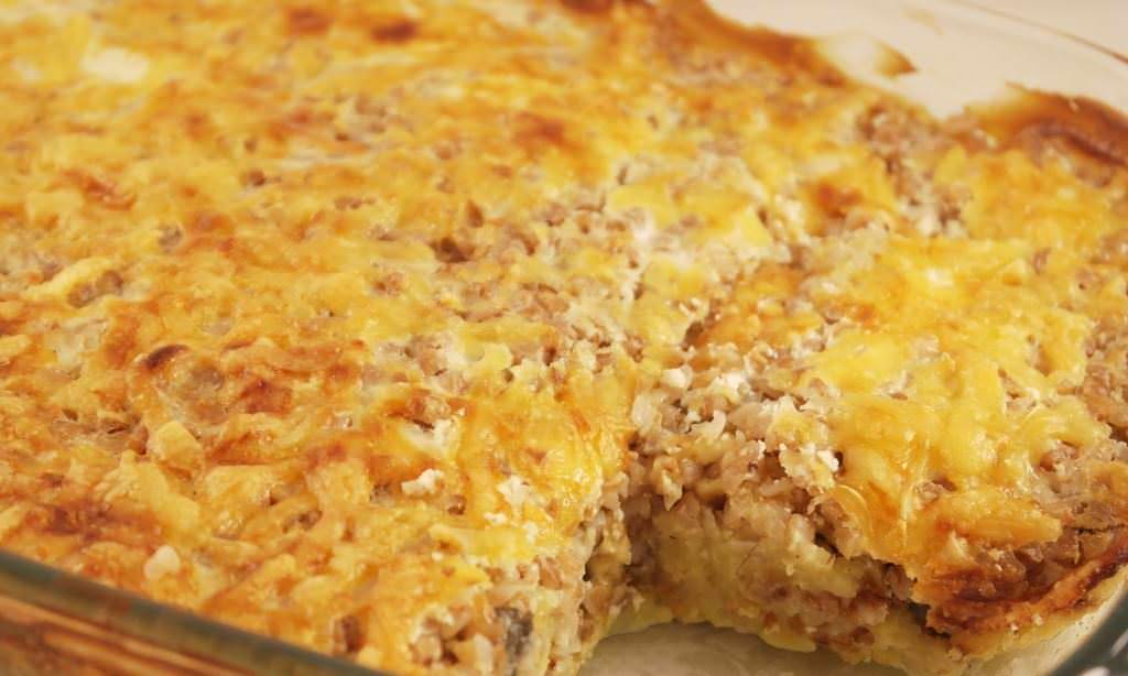 Для любителей мясных запеканок прекрасно подойдет запеканка из гречневой каши с курицей