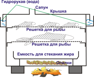 Коптильня горячего копчения